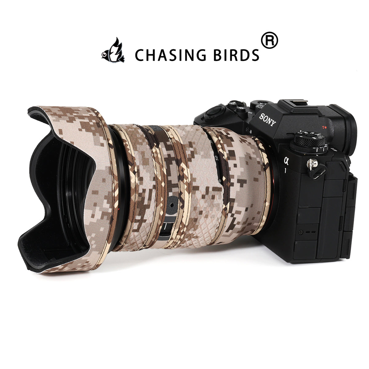 CHASING BIRDS Lens Camouflage Waterproof Coat for SONY FE 24-70mm F2.8 GM II Rainproof Lens Protective Cover Version IV