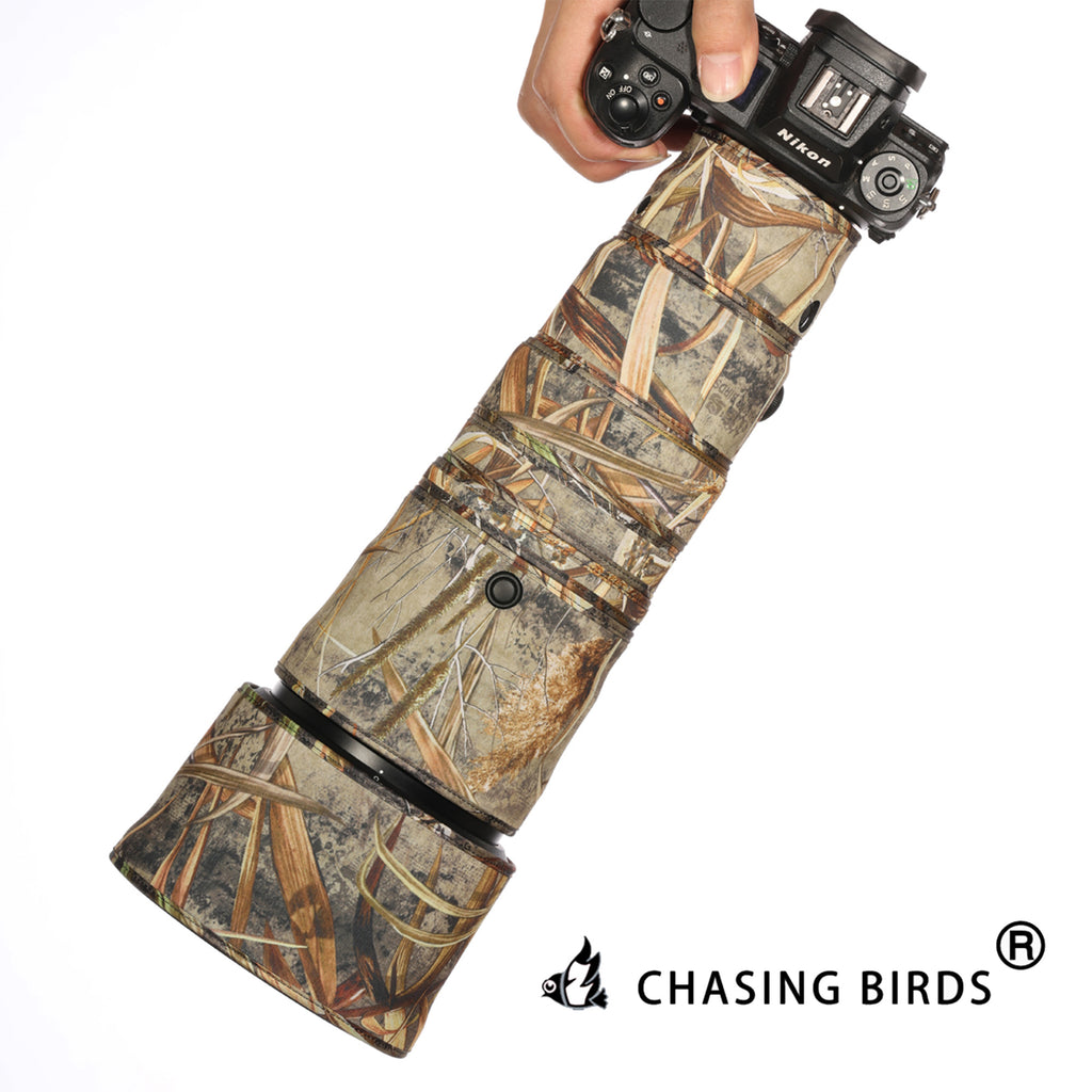 CHASING BIRDS Camouflage Waterproof Lens Coat for Nikon Z 600mm F6.3 VR S Rainproof Lens Protective Cover