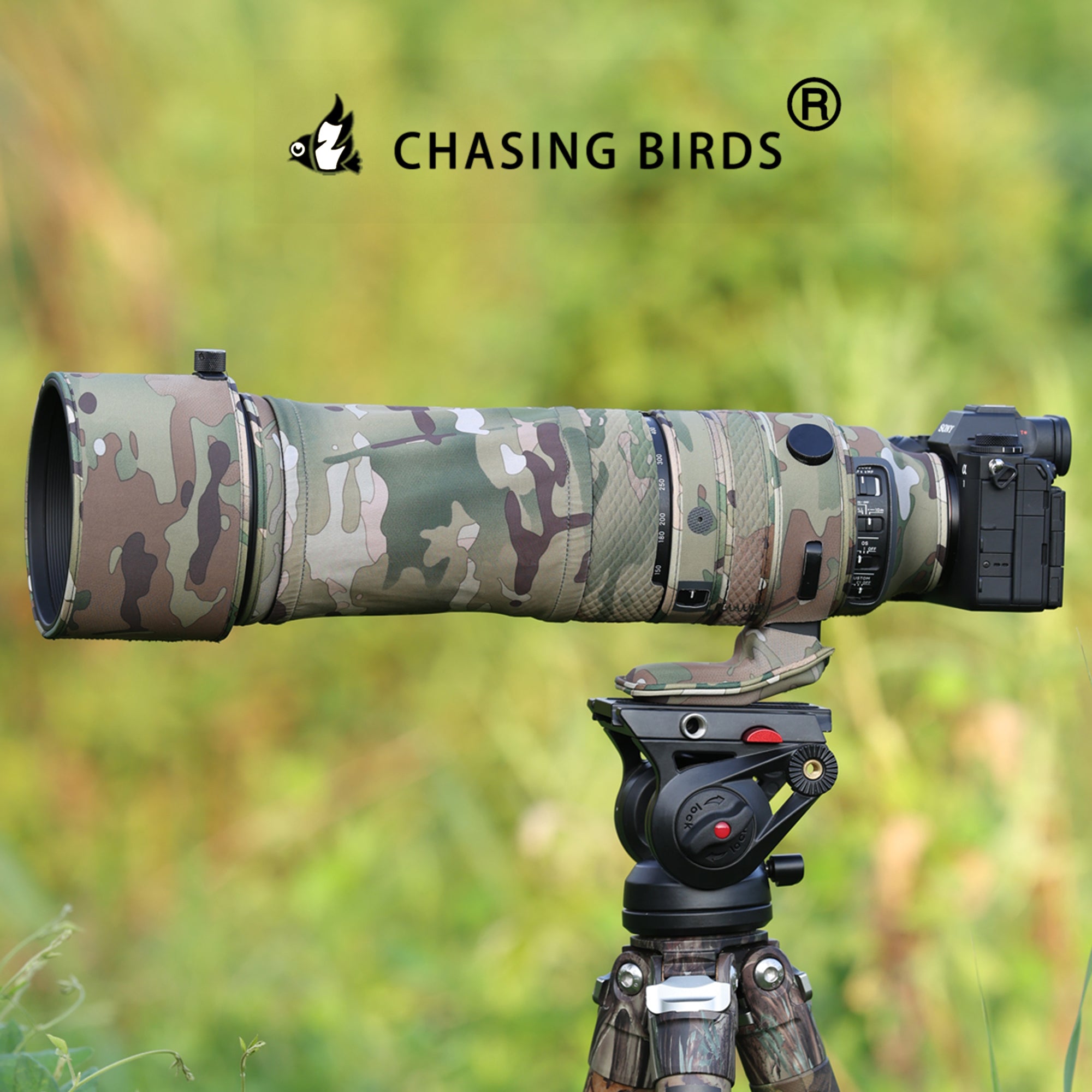 CHASING BIRDS Lens Camouflage Waterproof Coat for SIGMA 60-600mm F4.5-6.3 DG DN OS Sports Rainproof Lens Protective Cover Version IV