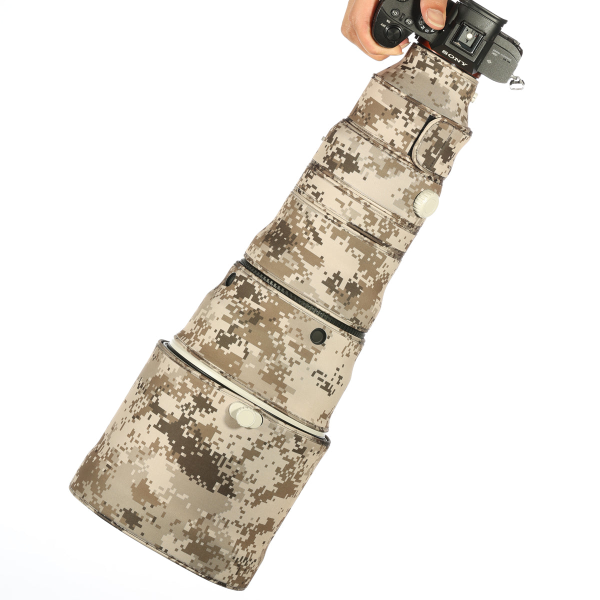 CHASING BIRDS Camouflage Waterproof Lens Coat for Sony FE 400mm F2.8 GM OSS Rainproof Lens Protective Cover