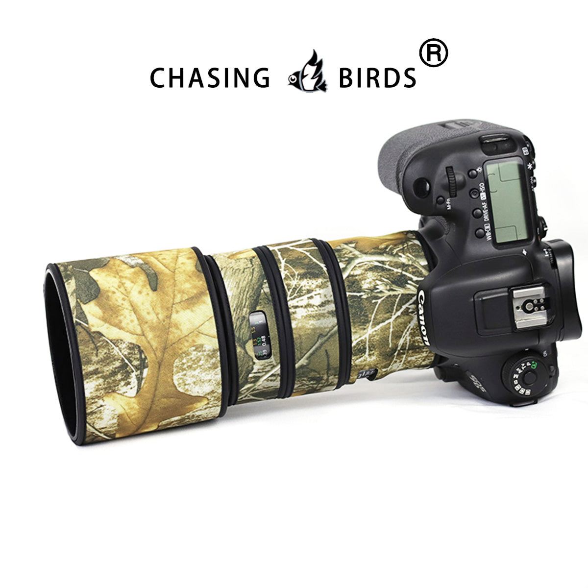 CHASING BIRDS Waterproof Lens Camouflage Coat for CANON EF 100mm F2.8 L IS USM Rainproof Lens Protective Cover
