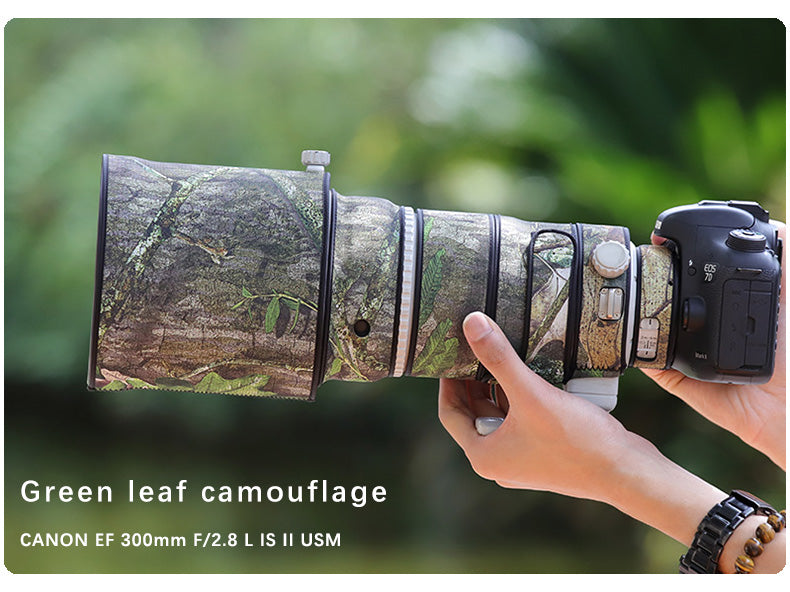 CHASING BIRDS Camouflage Waterproof Lens Coat for CANON EF 300mm F2.8 L IS II USM Rainproof Lens Protective Cover