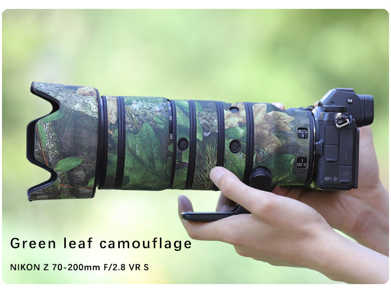 CHASING BIRDS Camouflage Waterproof Lens Coat for NIKON Z 70-200 mmF2.8 VR S Rainproof Lens Protective Cover
