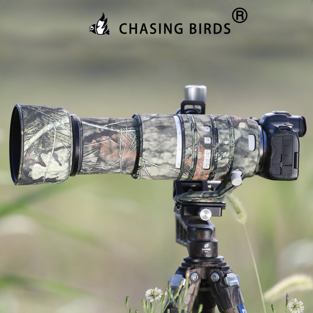 CHASING BIRDS Camouflage Waterproof Lens Coat for Canon RF 100-500mm F4.5-7.1 L IS USM Rainproof Lens Protective Cover