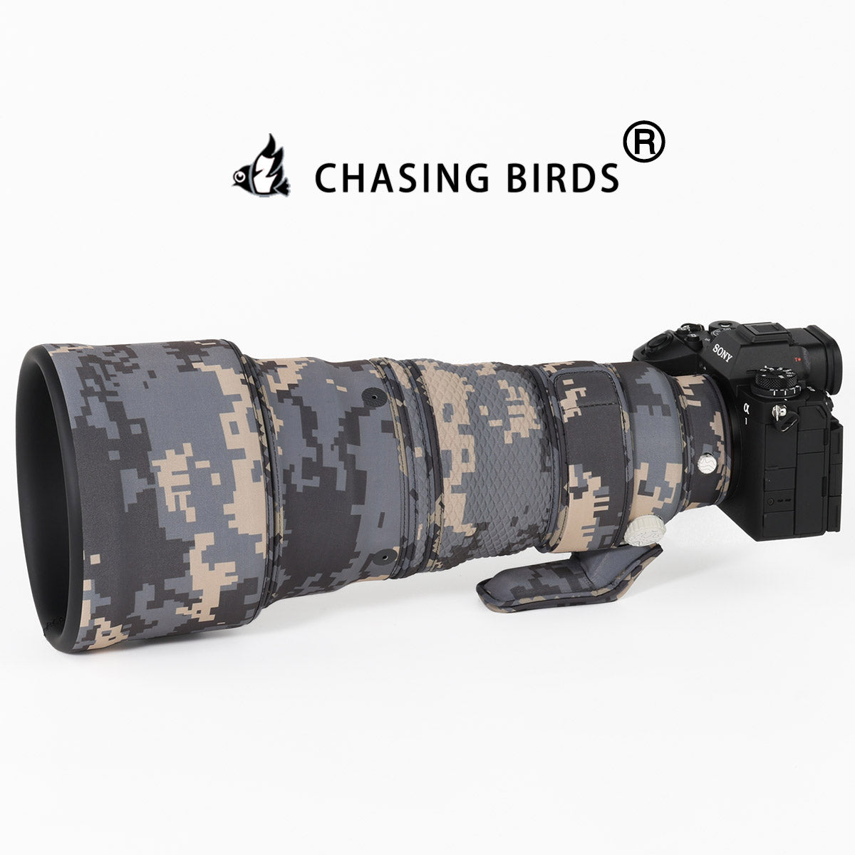 CHASING BIRDS Camouflage Waterproof Lens Coat for SONY FE 300mm F2.8 GM OSS Rainproof Lens Protective Cover