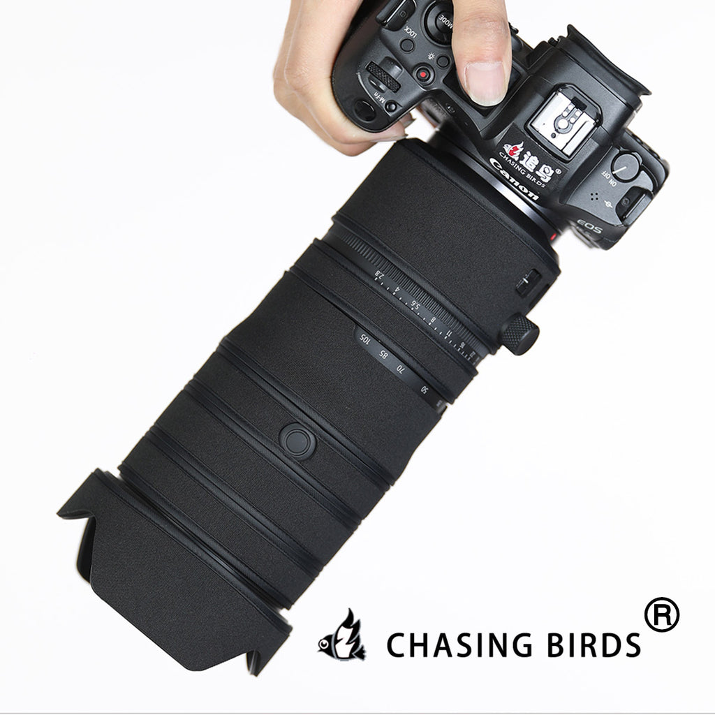 CHASING BIRDS Camouflage Waterproof Lens Coat for Canon RF 24-105mm F2.8 L is USM Z Rainproof Lens Protective Cover