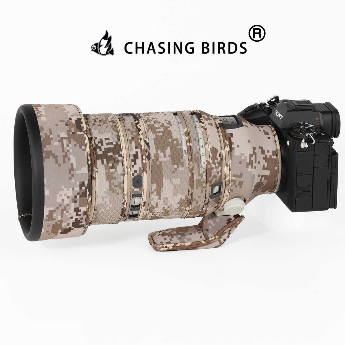 CHASING BIRDS Camouflage Waterproof Lens Coat for SONY 50-150 Rainproof Lens Protective Cover