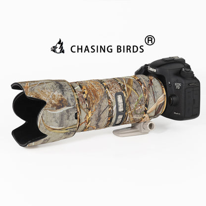 CHASING BIRDS Camouflage Waterproof Lens Coat for Canon EF 70-200mm F2.8 L is II III USM Rainproof Lens Protective Cover