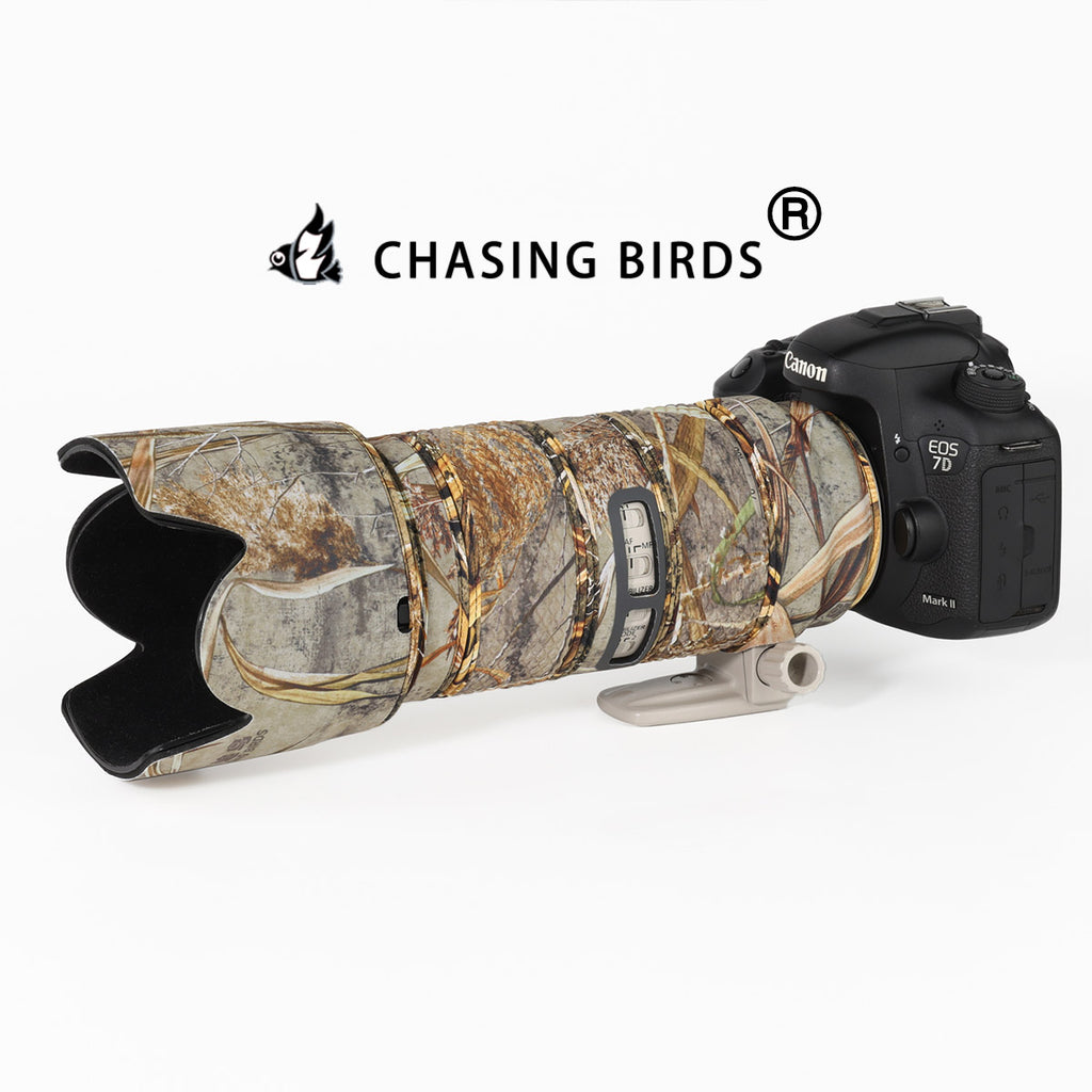 CHASING BIRDS Camouflage Waterproof Lens Coat for TAMRON SP 70-200mm F2.8 Di VC USD G2 Rainproof Lens Protective Cover