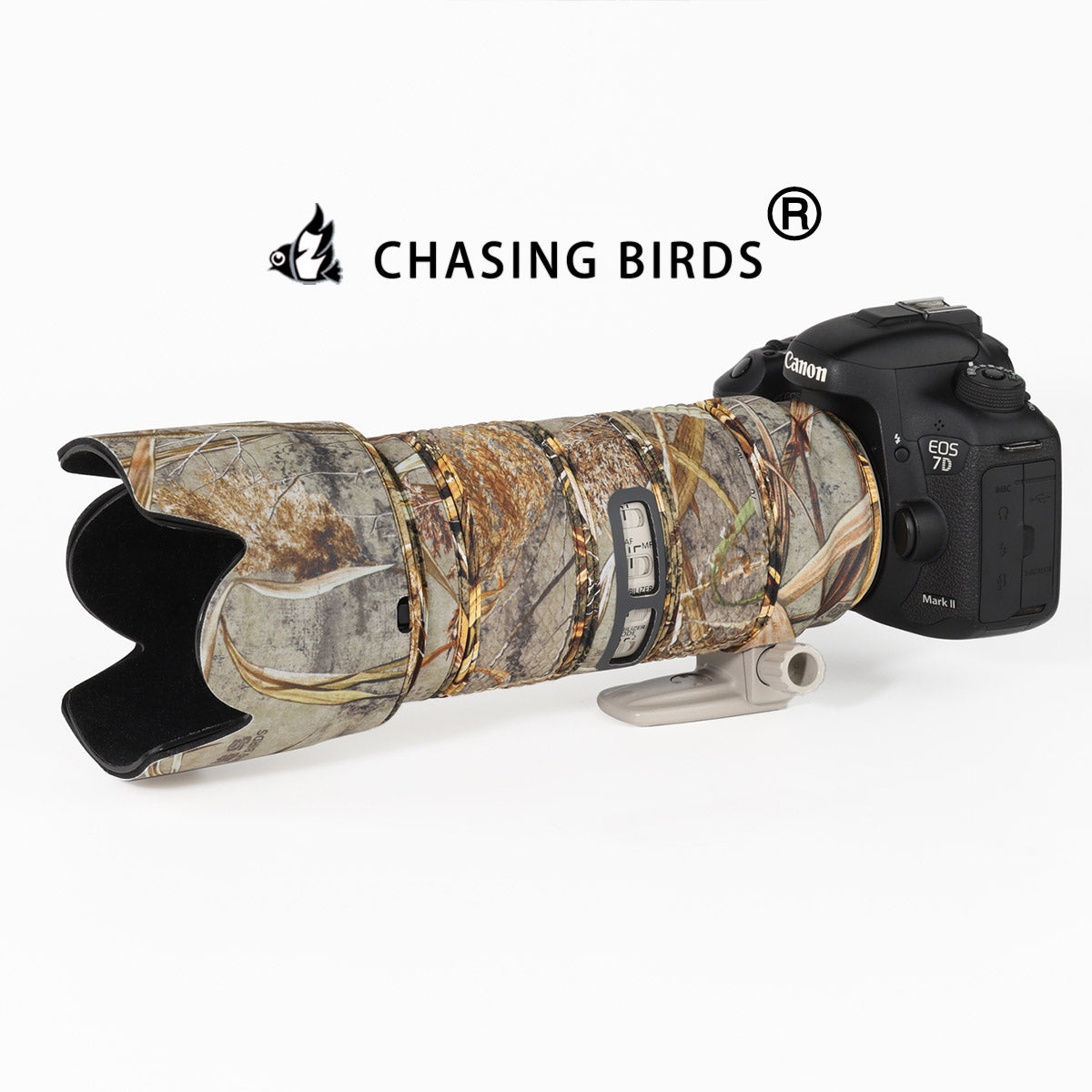CHASING BIRDS Camouflage Waterproof Lens Coat for TAMRON SP 70-200mm F2.8 Di VC USD G2 Rainproof Lens Protective Cover