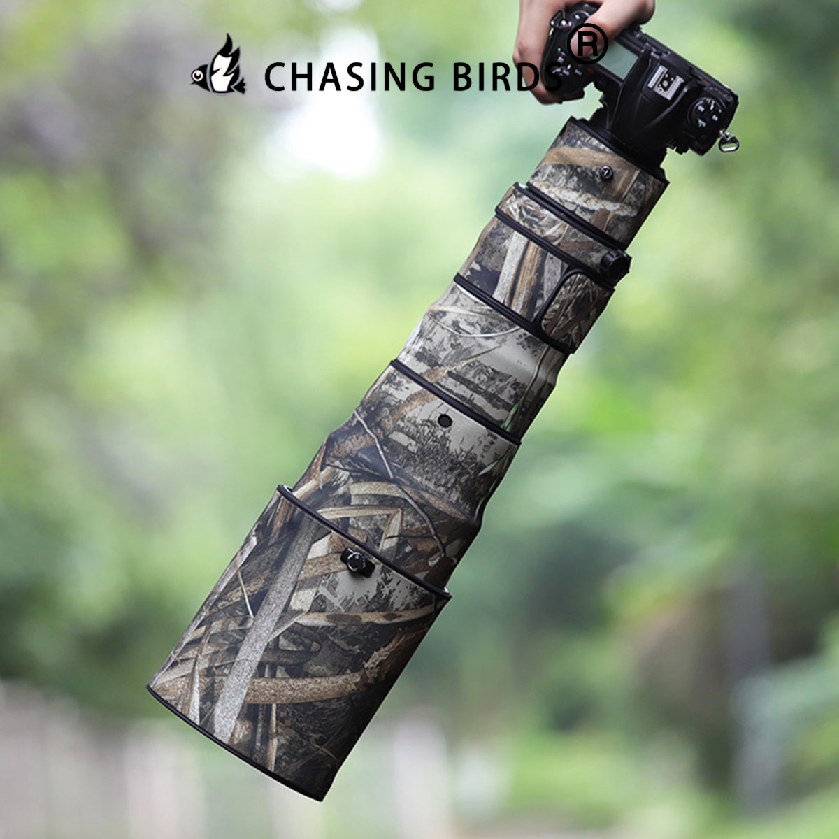 CHASING BIRDS Camouflage Waterproof Lens Coat for Nikon AF-S 500mm f/4 G ED VR Rainproof Lens Protective Cover