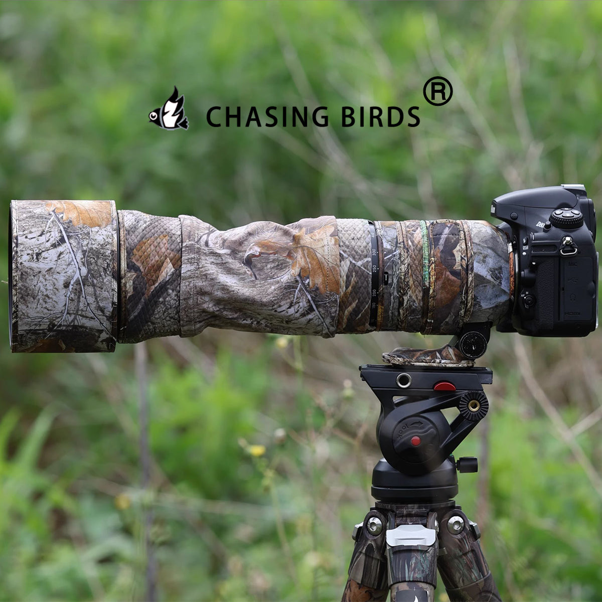 CHASING BIRDS Lens Camouflage Waterproof Coat for SIGMA 150-600mm F5-6.3 DG OS HSM Contemporary Rainproof Lens Protective Cover Version IV