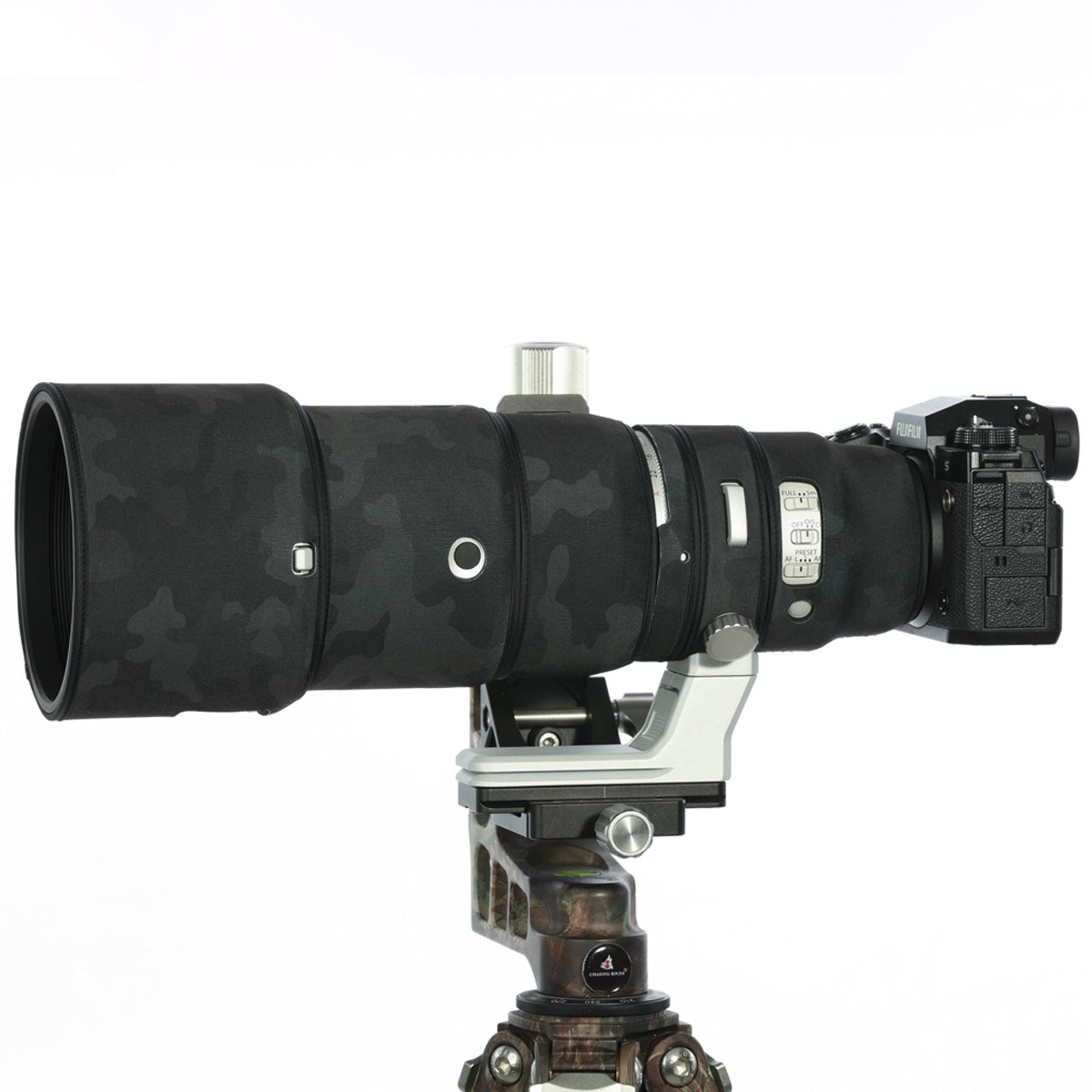CHASING BIRDS Version IV Lens Camouflage Waterproof Coat for FUJIFILM XF 500mm F5.6 Rainproof Lens Protective Cover