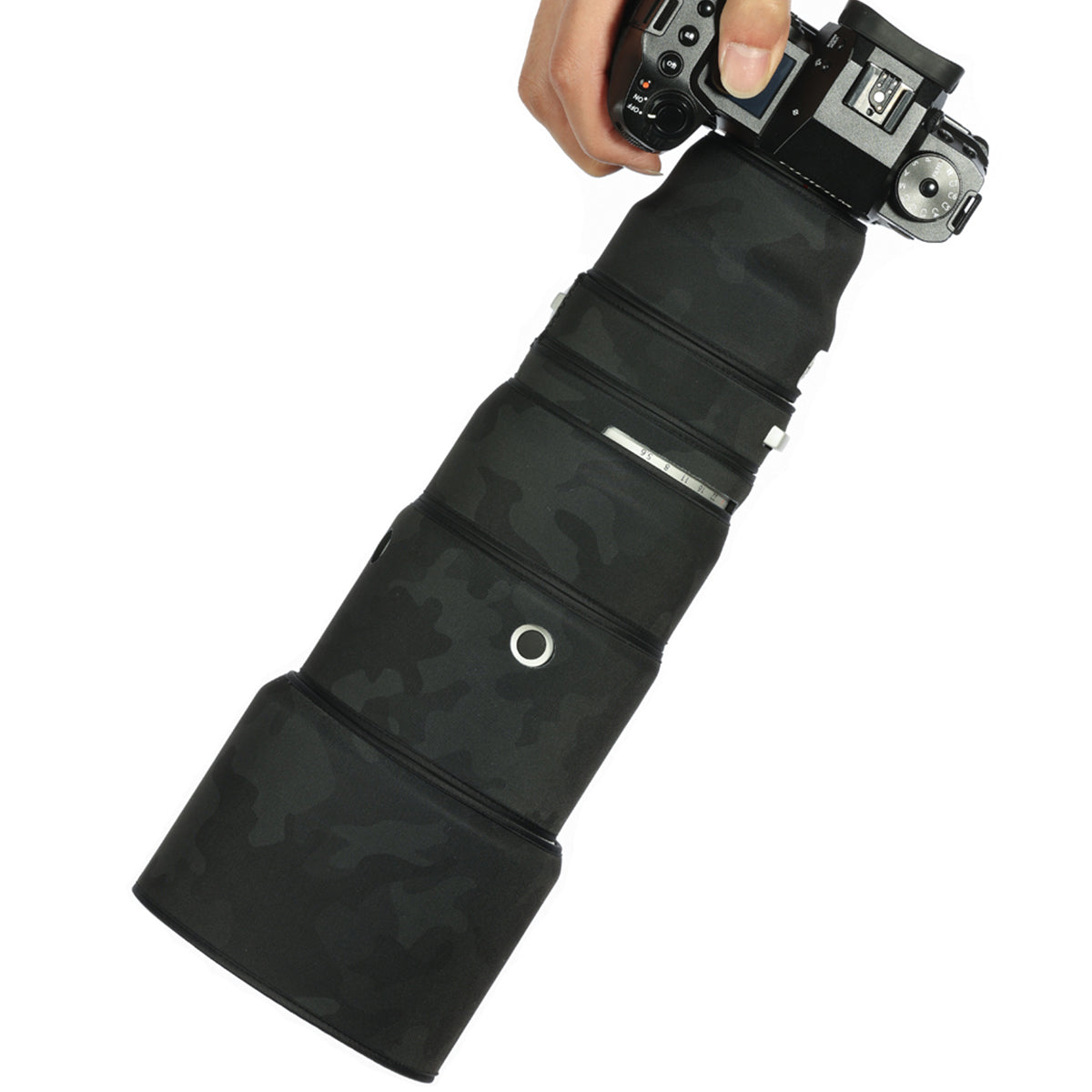 CHASING BIRDS Camouflage Waterproof Lens Coat for FUJIFILM XF 500mm F5.6 Rainproof Lens Protective Cover