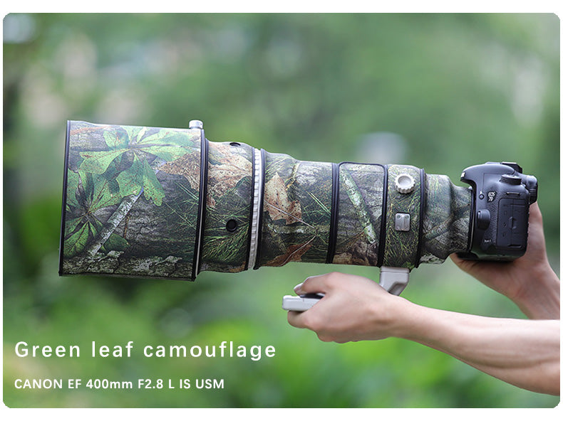 CHASING BIRDS Camouflage Waterproof Lens Coat for Canon EF 400mm F2.8 L is USM Rainproof Lens Protective Cover