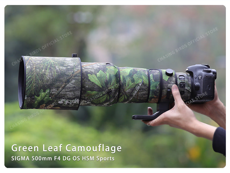 CHASING BIRDS Camouflage Waterproof Lens Coat for Sigma 500mm F4 DG OS HSM Sports Rainproof Lens Protective Cover