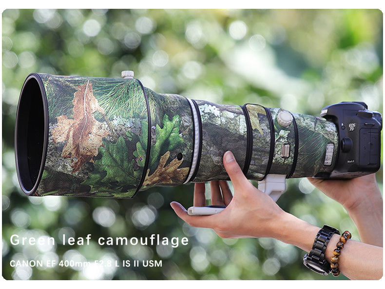 CHASING BIRDS Camouflage Waterproof Lens Coat for Canon EF 400mm F2.8 L is II USM Rainproof Lens Protective Cover