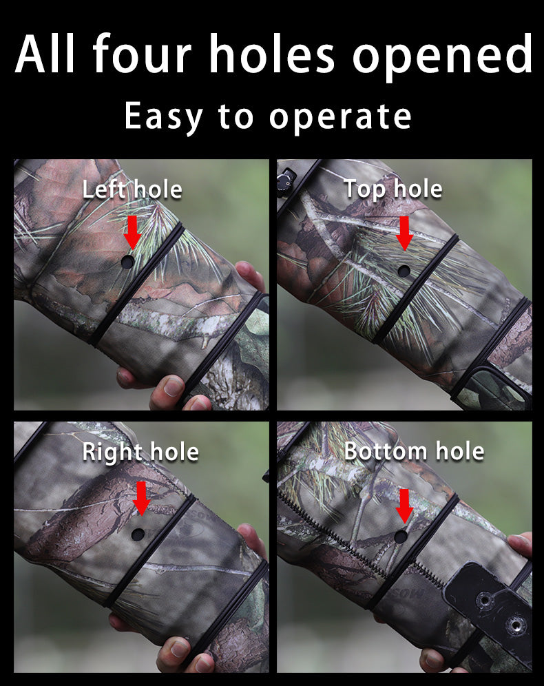 CHASING BIRDS Camouflage Waterproof Lens Coat for Nikon AF-S 500mm f/4 G ED VR Rainproof Lens Protective Cover