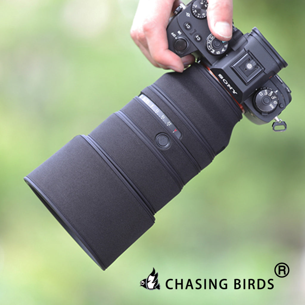 CHASING BIRDS Camouflage Waterproof Lens Coat for Sony FE 135mm F1.8 GM Rainproof Lens Protective Cover