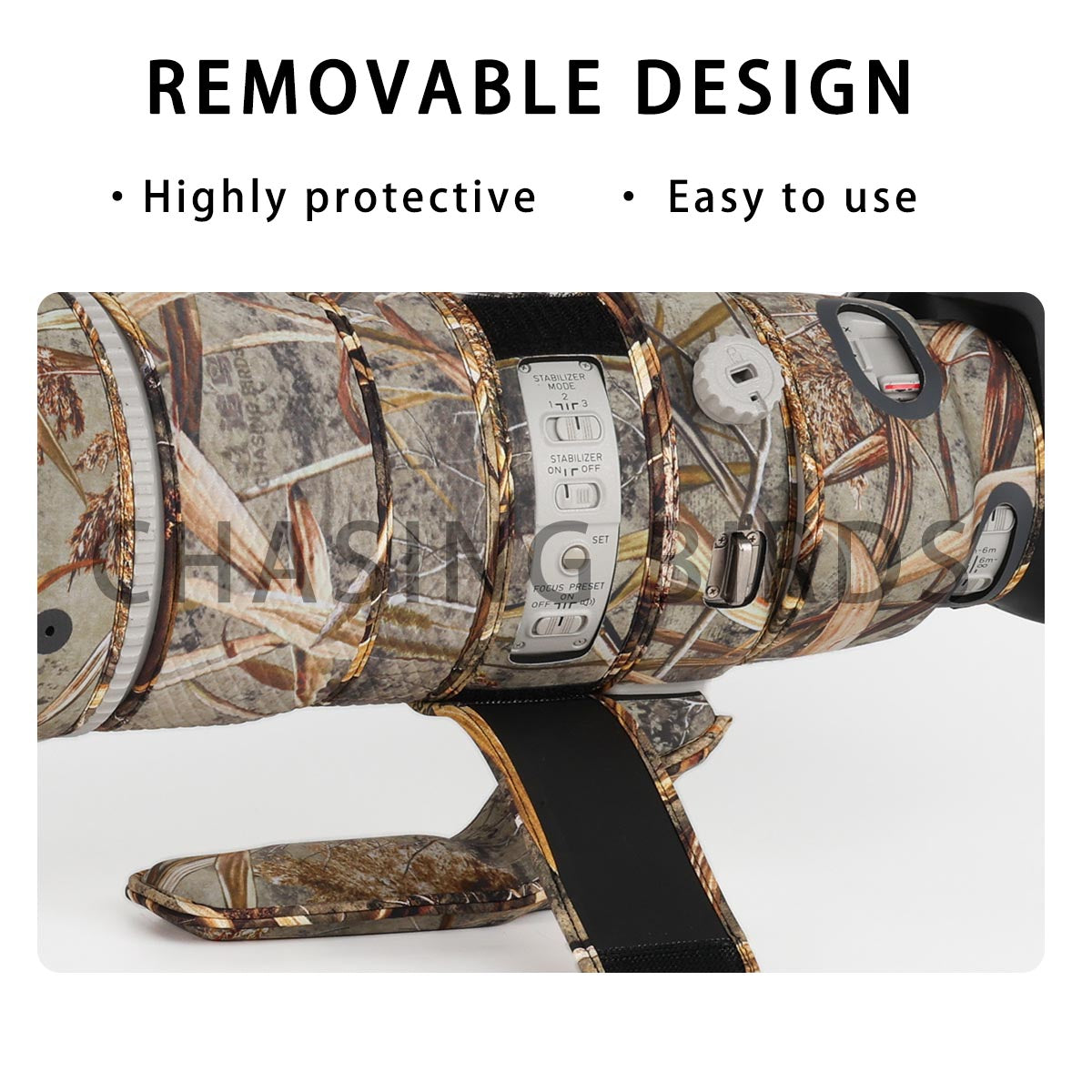 CHASING BIRDS Lens Camouflage Waterproof Coat for CANON EF 200-400mm F4 L IS USM Extender 1.4X Rainproof Lens Protective Cover Version IV