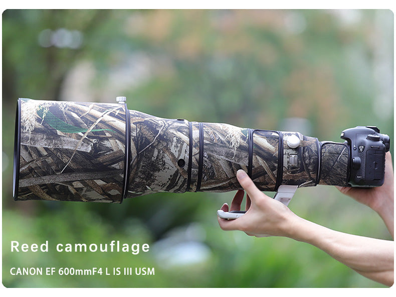 CHASING BIRDS Camouflage Waterproof Lens Coat for Canon EF 600mm F4 L is III USM Rainproof Lens Protective Cover