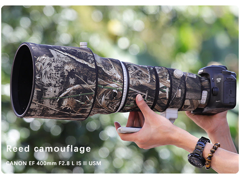 CHASING BIRDS Camouflage Waterproof Lens Coat for Canon EF 400mm F2.8 L is II USM Rainproof Lens Protective Cover