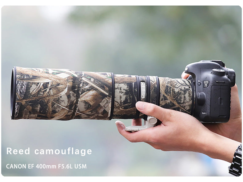 CHASING BIRDS Camouflage Waterproof Lens Coat for Canon EF 400mm F5.6 L USM Rainproof Lens Protective Cover