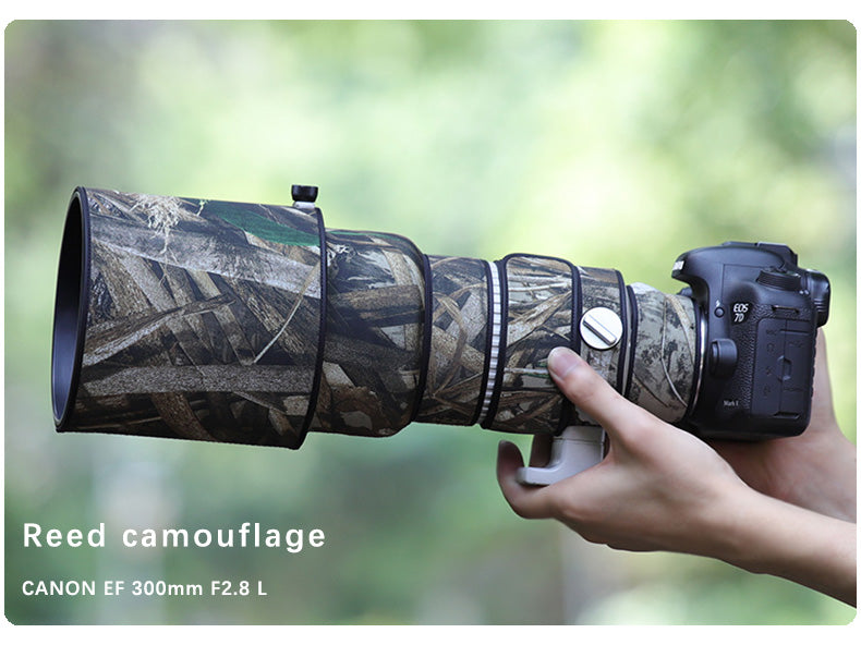 CHASING BIRDS Camouflage Waterproof Lens Coat for Canon EF 300mm F2.8 L Rainproof Lens Protective Cover