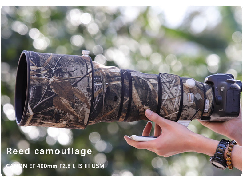 CHASING BIRDS Camouflage Waterproof Lens Coat for Canon EF 400mm F2.8 L is III USM Rainproof Lens Protective Cover
