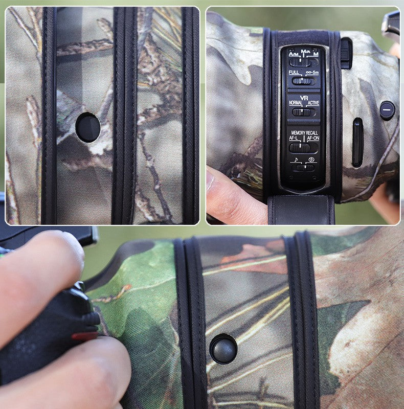 CHASING BIRDS Camouflage Waterproof Lens Coat for Nikon AF-S 200mm f/2G ED VR II Rainproof Lens Protective Cover