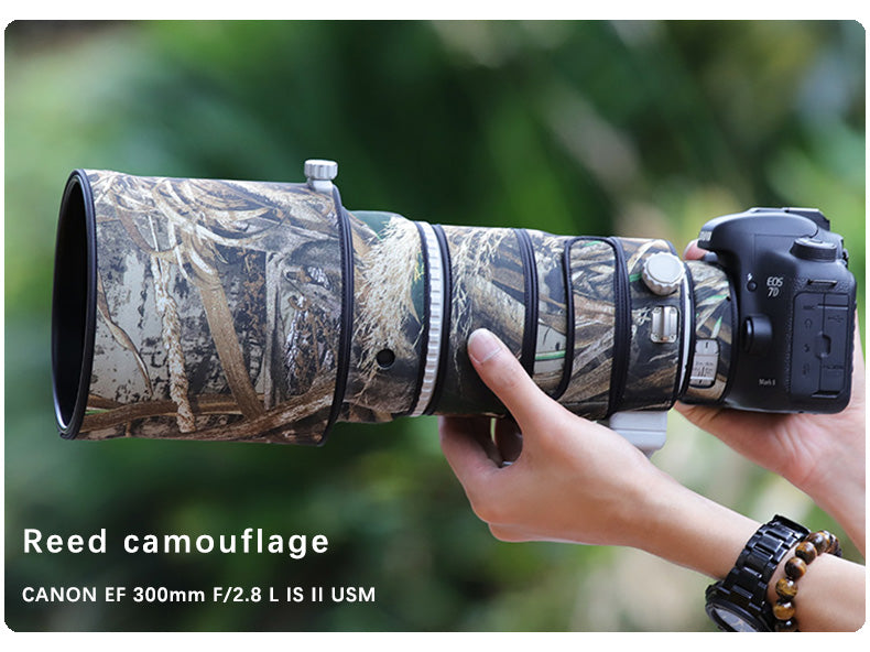 CHASING BIRDS Camouflage Waterproof Lens Coat for CANON EF 300mm F2.8 L IS II USM Rainproof Lens Protective Cover