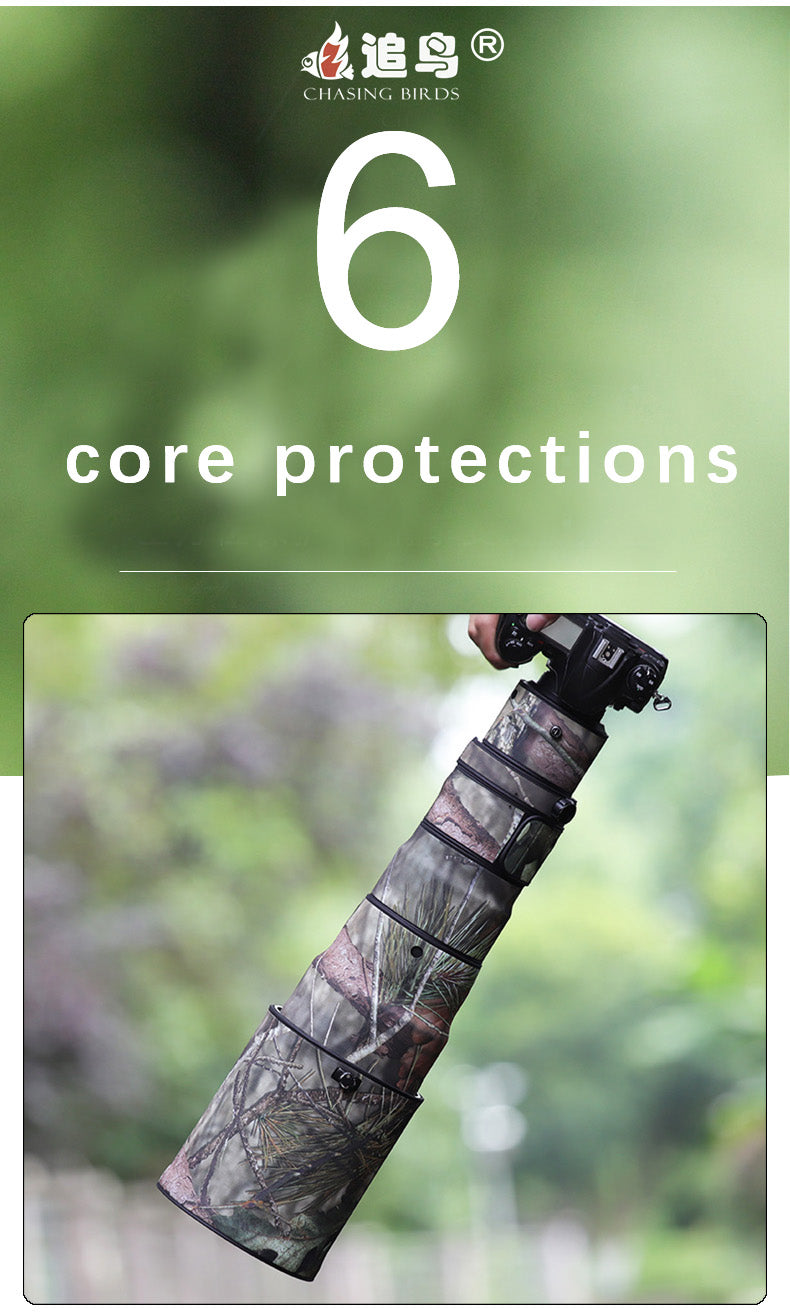 CHASING BIRDS Camouflage Waterproof Lens Coat for Nikon AF-S 500mm f/4 G ED VR Rainproof Lens Protective Cover