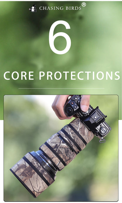 CHASING BIRDS Camouflage Waterproof Lens Coat for Olympus 40-150mm F2.8 PRO Rainproof Lens Protective Cover