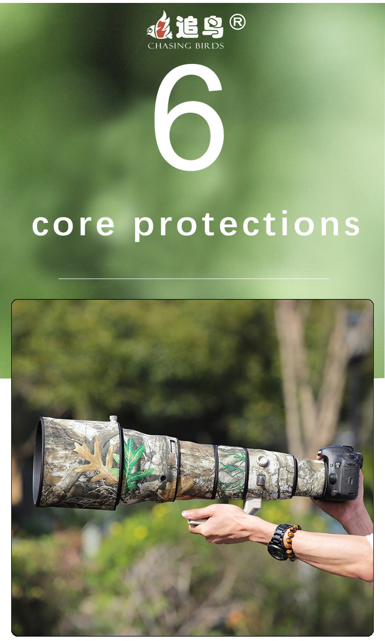 CHASING BIRDS Camouflage Waterproof Lens Coat for Canon EF 800mm F5.6 L is USM Rainproof Lens Protective Cover