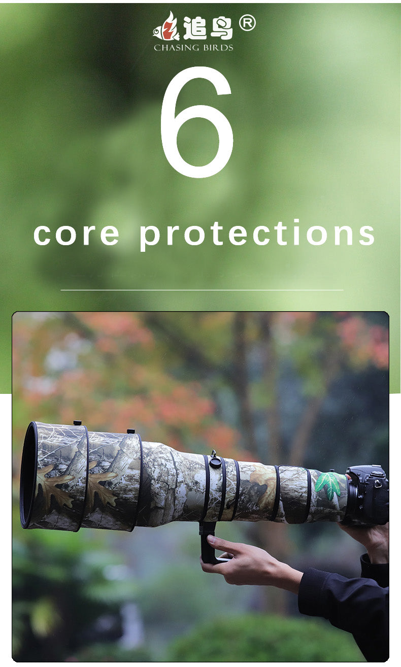 CHASING BIRDS Camouflage Waterproof Lens Coat for Nikon AF-S 600mm F4 G ED VR Rainproof Lens Protective Cover