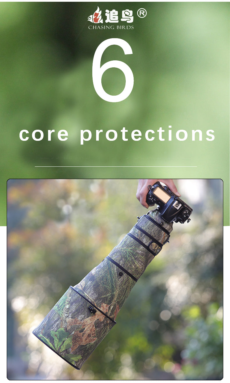 CHASING BIRDS Camouflage Waterproof Lens Coat for Nikon AF-S 400mm F2.8 E FL ED VR Rainproof Lens Protective Cover