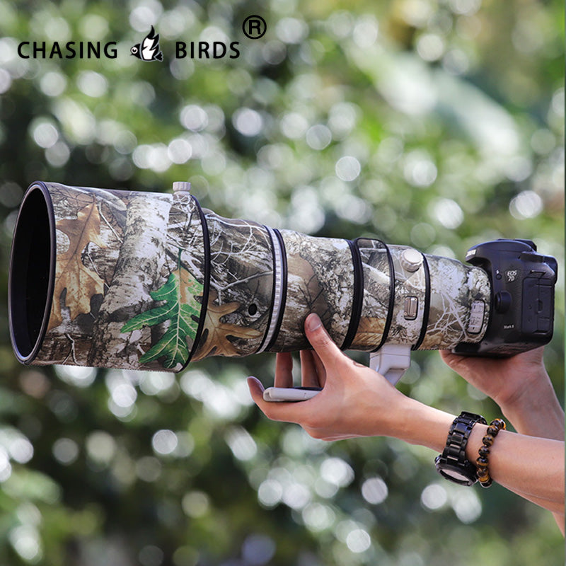 CHASING BIRDS Camouflage Waterproof Lens Coat for Canon EF 400mm F2.8 L is II USM Rainproof Lens Protective Cover