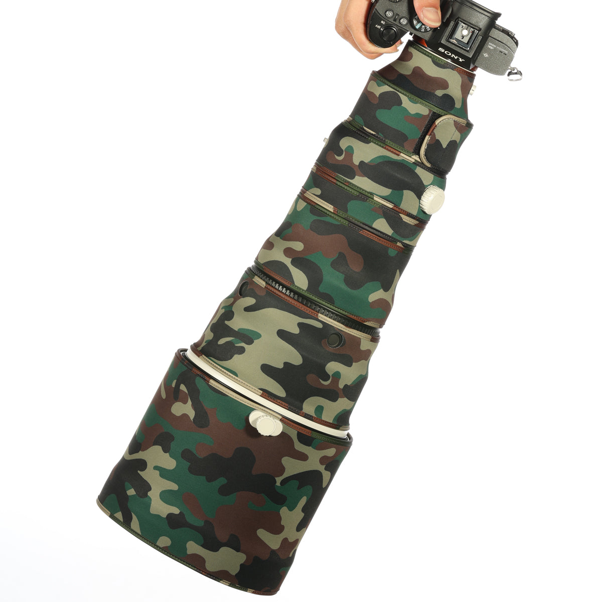 CHASING BIRDS Camouflage Waterproof Lens Coat for Sony FE 400mm F2.8 GM OSS Rainproof Lens Protective Cover