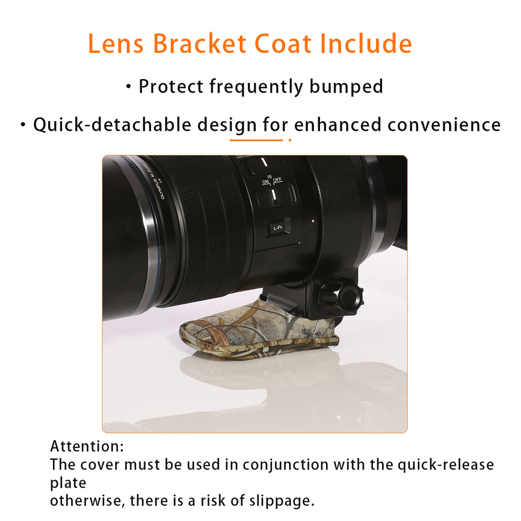 CHASING BIRDS Lens Camouflage Waterproof Coat for Olympus 300mm F4.0 IS PRO Rainproof Lens Protective Cover Version IV