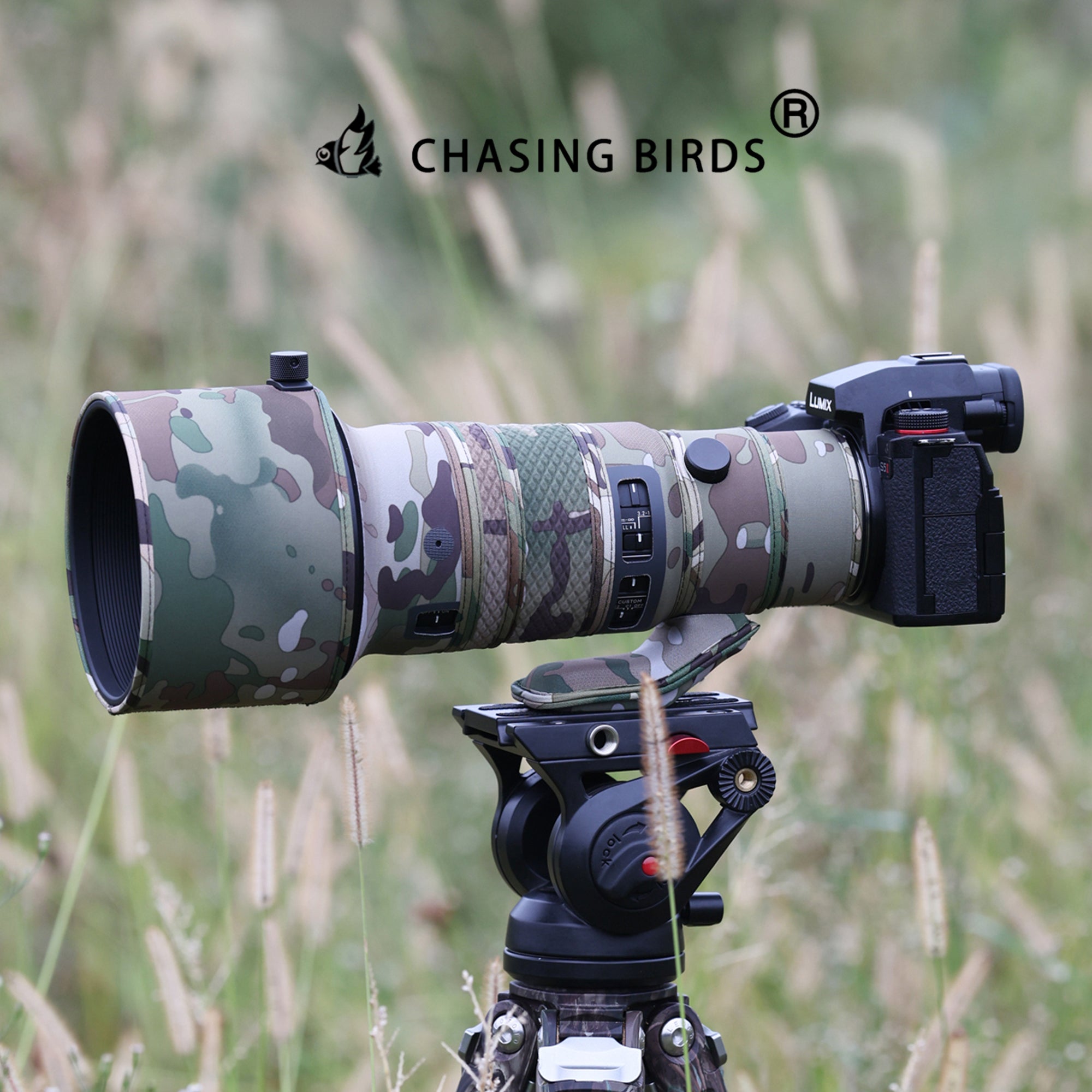 CHASING BIRDS Lens Camouflage Waterproof Coat for Sigma 500mm F5.6 DG DN OS Rainproof Lens Protective Cover Version IV