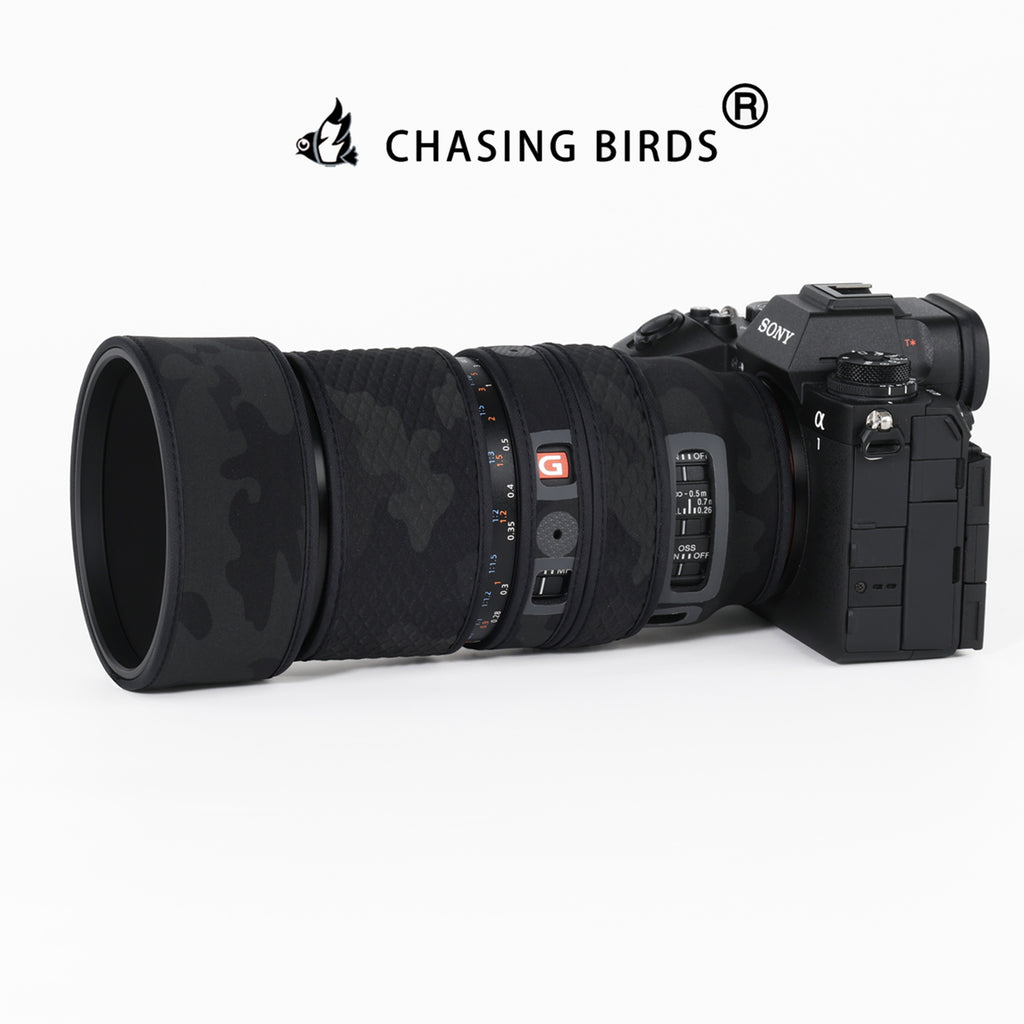 CHASING BIRDS Lens Camouflage Waterproof Coat for SONY FE 100mm F2.8 Macro GM OSS Rainproof Lens Protective Cover Version IV