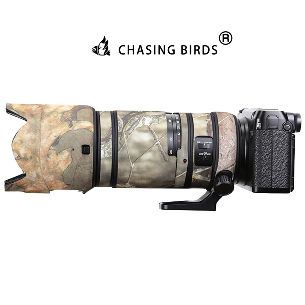 CHASING BIRDS Version IV Lens Camouflage Waterproof Coat for FUJIFILM GF 100-200mm F5.6 R LM OIS WR Rainproof Lens Protective Cover